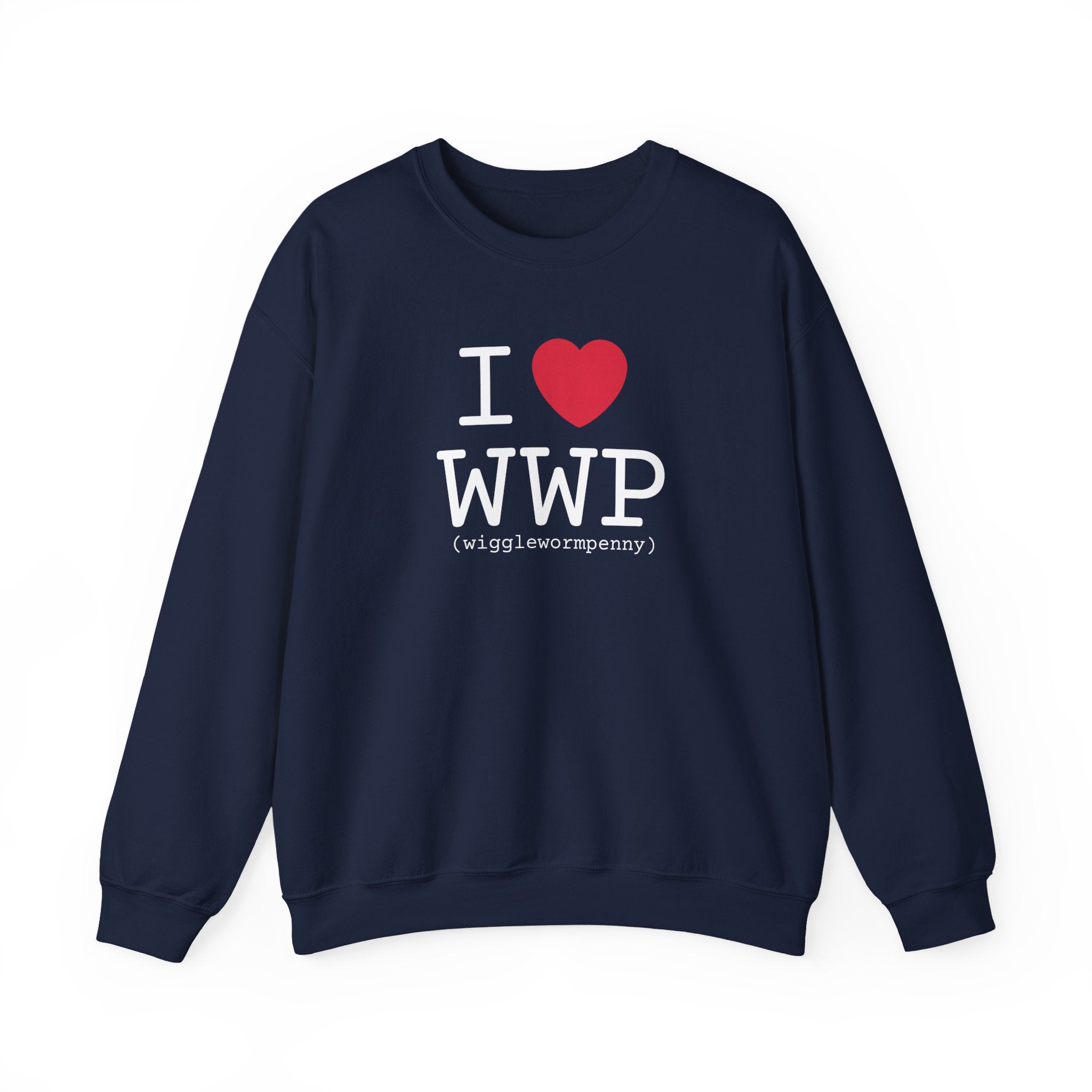 I Love Wiggle Worm Penny Crewneck Sweatshirt