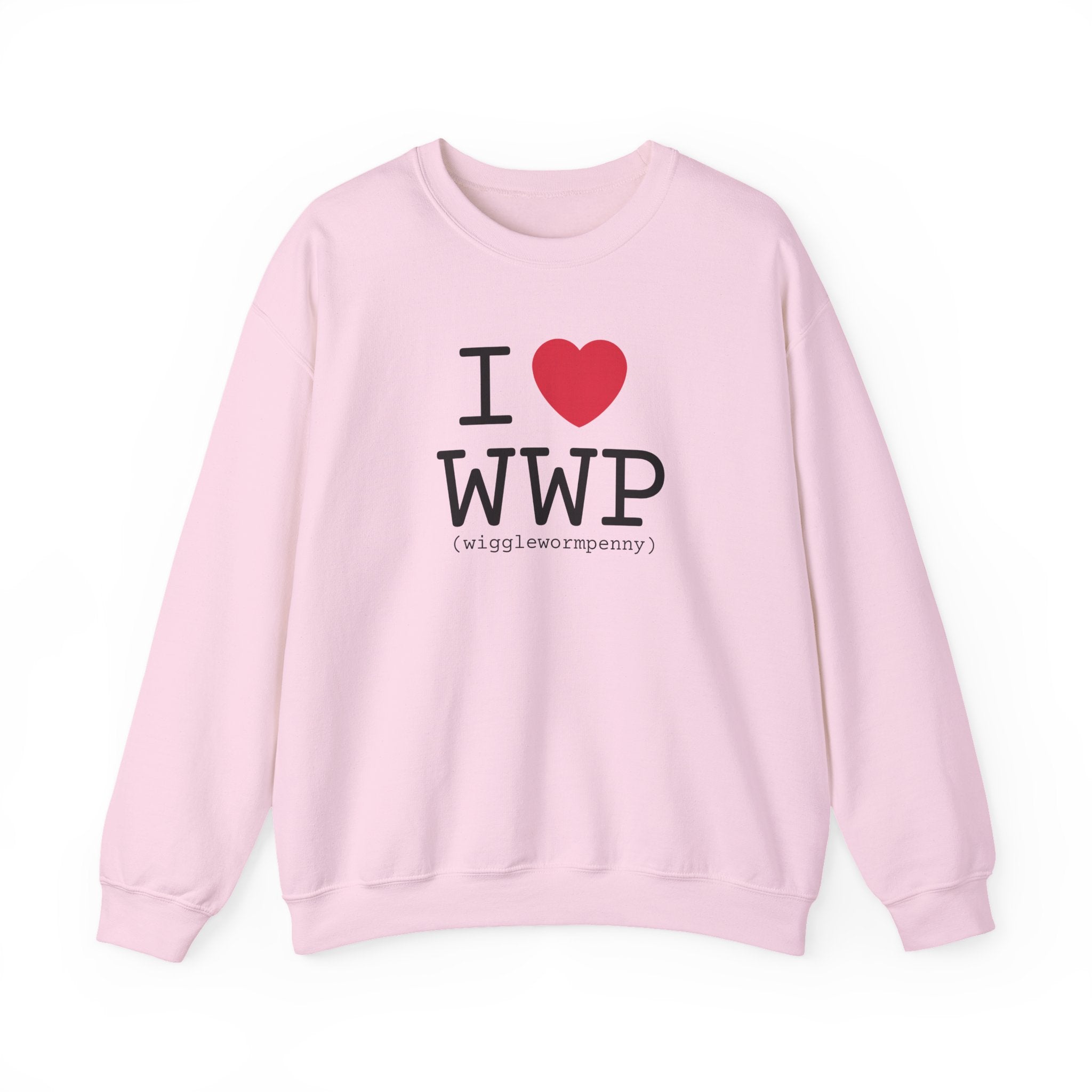 I Love Wiggle Worm Penny Crewneck Sweatshirt