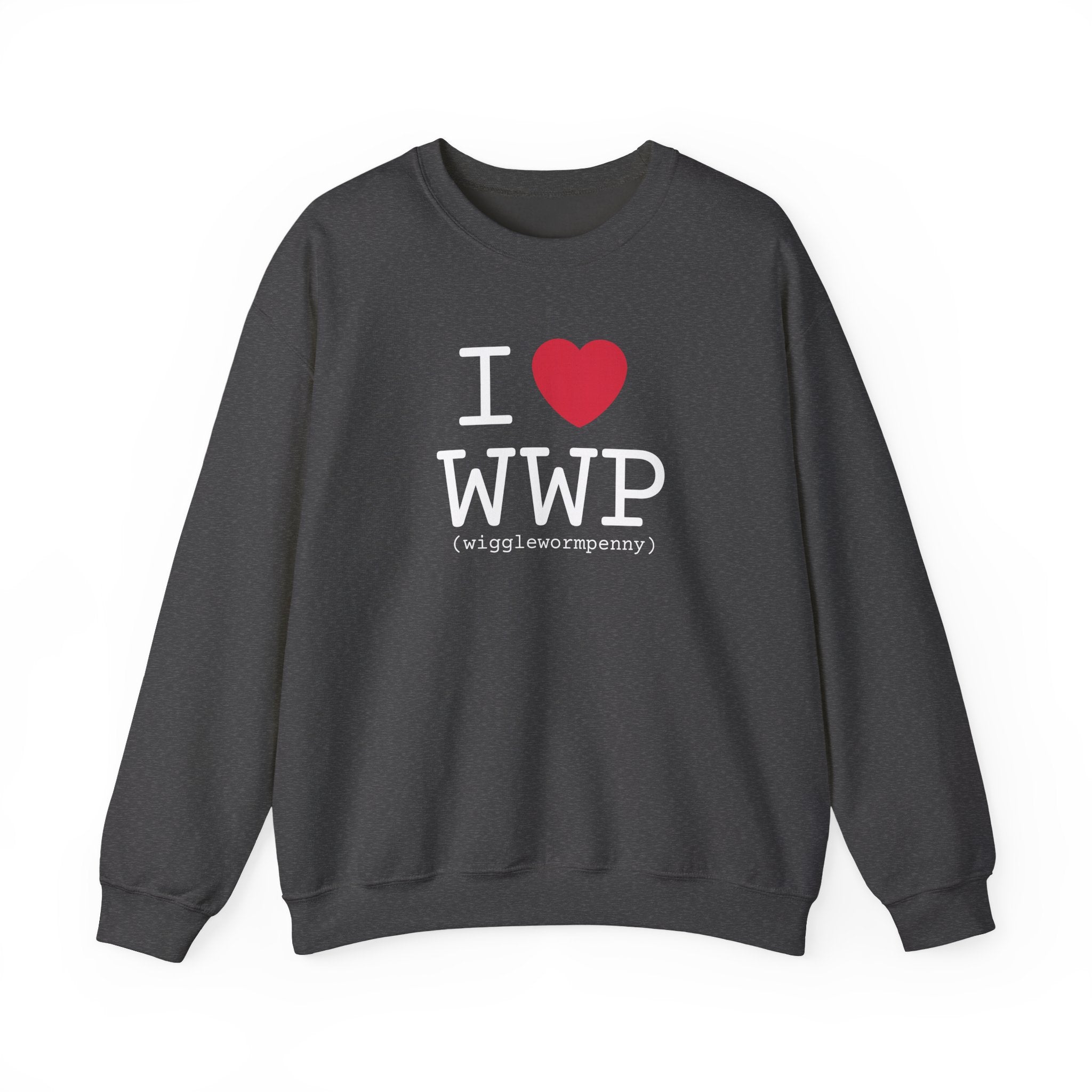 I Love Wiggle Worm Penny Crewneck Sweatshirt