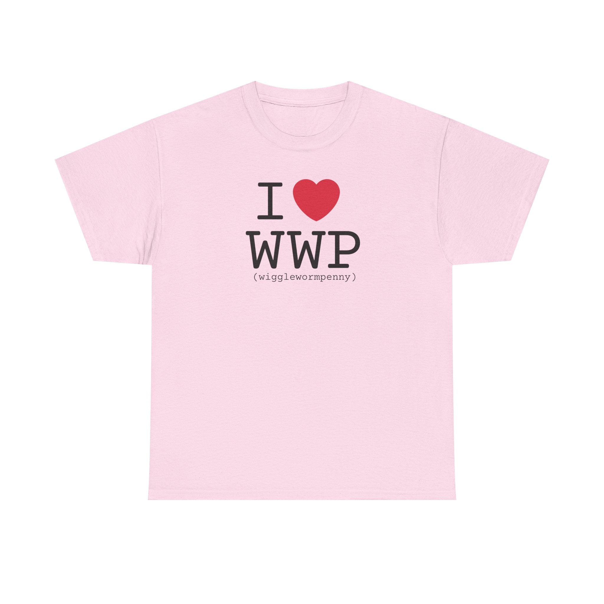 I Love Wiggle Worm Penny Unisex T-Shirt