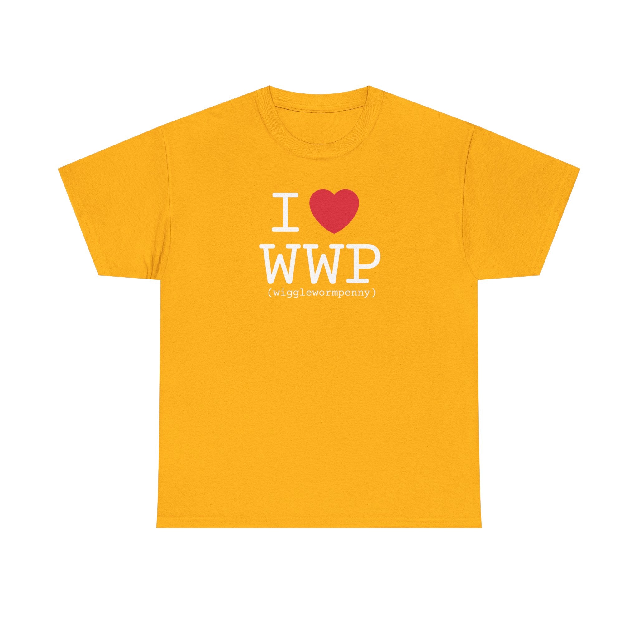 I Love Wiggle Worm Penny Unisex T-Shirt