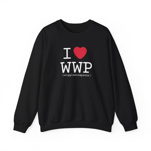 I Love Wiggle Worm Penny Crewneck Sweatshirt