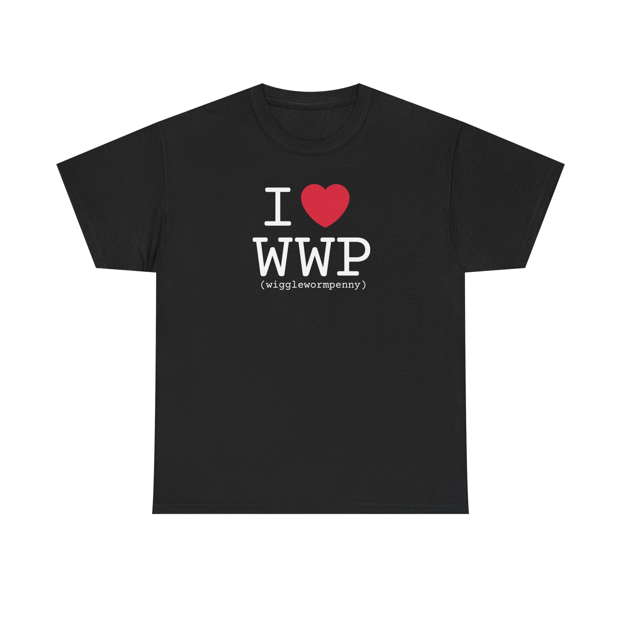 I Love Wiggle Worm Penny Unisex T-Shirt