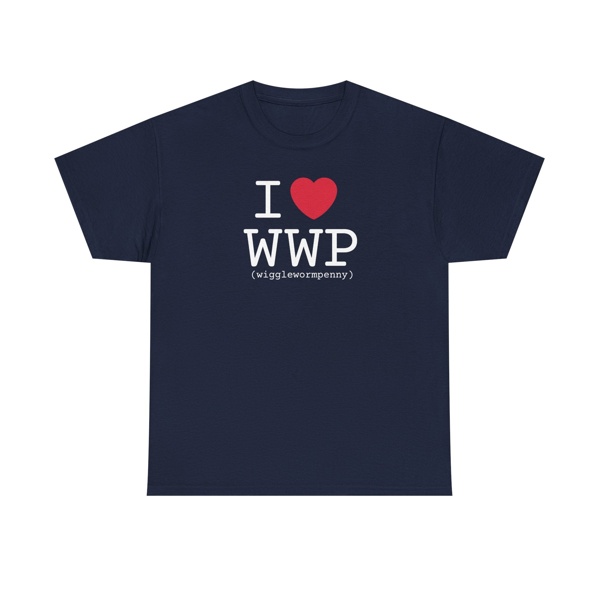 I Love Wiggle Worm Penny Unisex T-Shirt